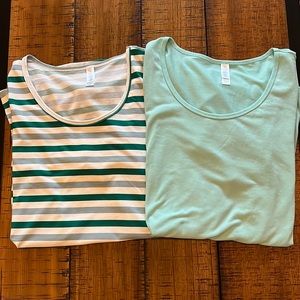 Lot LuLaRoe Greens Perfect T Size Medium